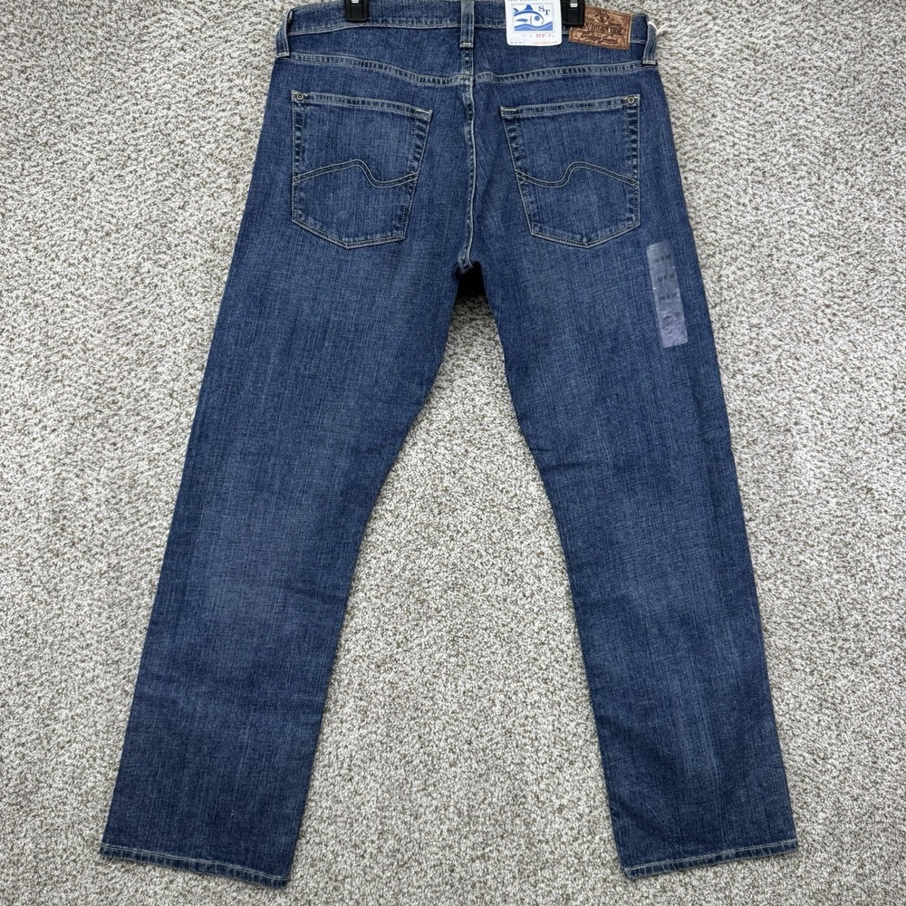 New Southern Tide Jeans Men's 36x30 Blue Denim Bootcut Tailored Fit Medium Wash - Picture 9 of 16